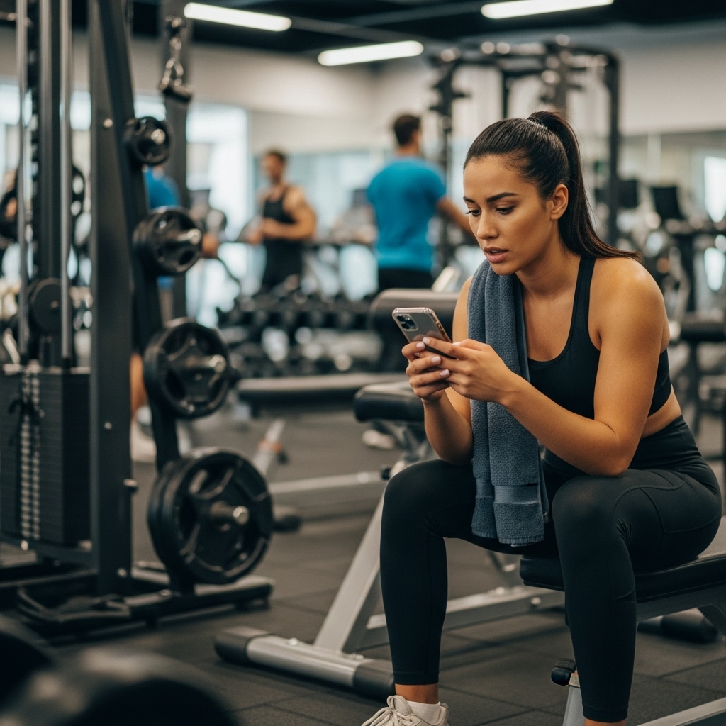Gym workout emergency scenario